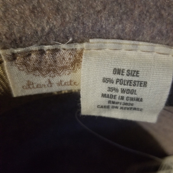 Altar'd State Fedora Hat Wool Wide Brim Gold Chain Festival Chic - Picture 3 of 5